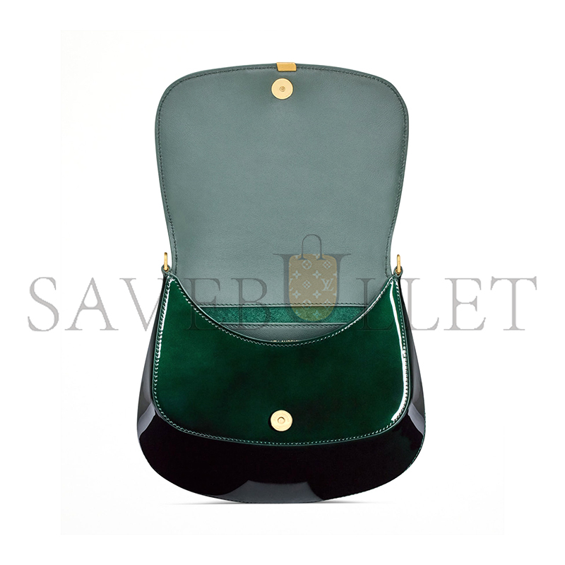 YSL VOLTAIRE TOP HANDLE IN PATENT LEATHER 800846AAEKL3856 (17.5*21*8cm)